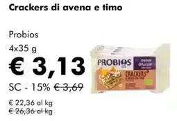 NaturaSì Crackers di avena e timo Probios offerta