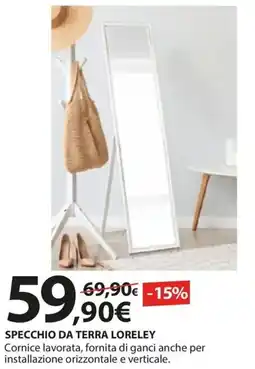 Kreo Brico e Casa Specchio da terra loreley offerta