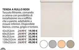 Kreo Brico e Casa Tenda a rullo rodi 42x252 cm offerta