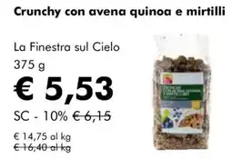 NaturaSì Crunchy con avena quinoa e mirtilli La Finestra sul Cielo offerta