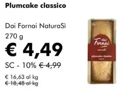 NaturaSì Plumcake classico Dai Fornai NaturaSì offerta