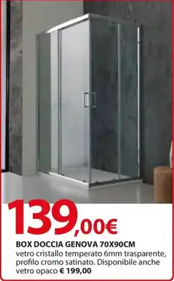 Kreo Brico e Casa Box doccia genova 70x90cm offerta