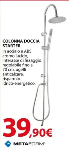 Kreo Brico e Casa METAFORM Colonna doccia starter offerta