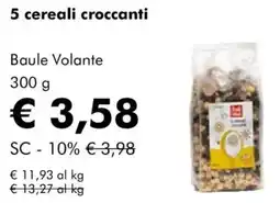 NaturaSì 5 cereali croccanti Baule Volante offerta