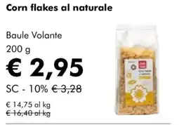 NaturaSì Corn flakes al naturale Baule Volante offerta