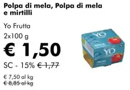 NaturaSì Polpa di mela, Polpa di mela e mirtilli Yo Frutta offerta