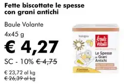 NaturaSì Fette biscottate le spesse con grani antichi Baule Volante offerta