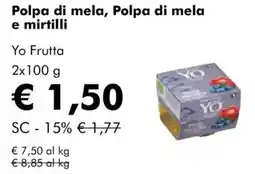NaturaSì Polpa di mela, Polpa di mela e mirtilli Yo Frutta offerta