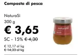 NaturaSì Composta di pesca NaturaSì offerta
