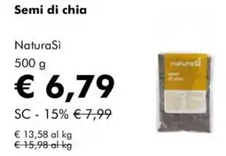 NaturaSì Semi di chia NaturaSì offerta