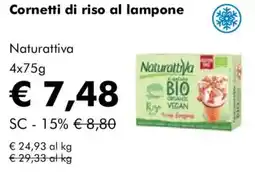 NaturaSì Cornetti di riso al lampone Naturattiva offerta