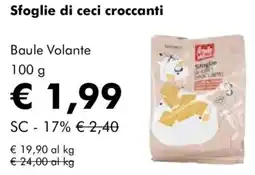 NaturaSì Sfoglie di ceci croccanti Baule Volante offerta