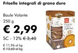 NaturaSì Friselle integrali di grano duro Baule Volante offerta