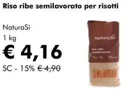NaturaSì Riso ribe semilavorato per risotti NaturaSì offerta