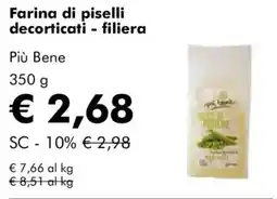 NaturaSì Farina di piselli decorticati filiera Più Bene offerta