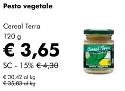 NaturaSì Pesto vegetale Cereal Terra offerta