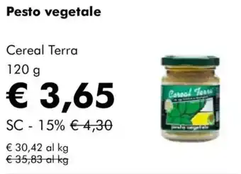 NaturaSì Pesto vegetale Cereal Terra offerta