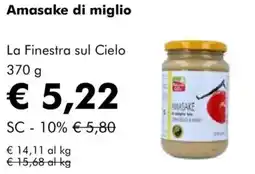 NaturaSì Amasake di miglio La Finestra sul Cielo offerta