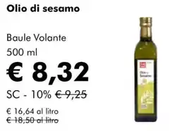 NaturaSì Olio di sesamo Baule Volante offerta