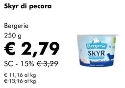 NaturaSì Skyr di pecora Bergerie offerta