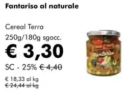 NaturaSì Fantariso al naturale Cereal Terra offerta