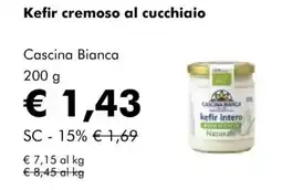 NaturaSì Kefir cremoso al cucchiaio Cascina Bianca offerta