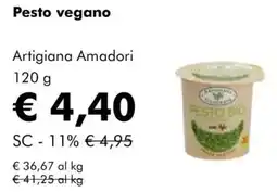 NaturaSì Pesto vegano Artigiana Amadori offerta