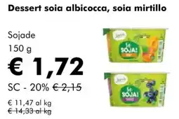 NaturaSì Dessert soia albicocca, soia mirtillo Sojade offerta