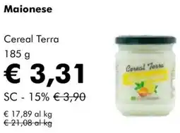 NaturaSì Maionese Cereal Terra offerta