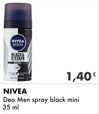 NIVEA Deo Men spray black mini