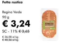NaturaSì Fetta rustica Regina Verde offerta