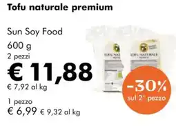 NaturaSì Tofu naturale premium Sun Soy Food offerta