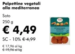 NaturaSì Polpettine vegetali alla mediterranea Soto offerta