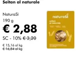 NaturaSì Seitan al naturale NaturaSì offerta