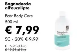NaturaSì Bagnodoccia all'eucalipto Ecor Body Care offerta