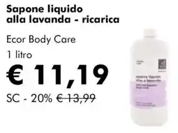 NaturaSì Sapone liquido alla lavanda - ricarica Ecor Body Care offerta