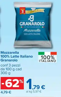 Carrefour Mozzarella 100% Latte Italiano Granarolo offerta