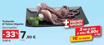 Carrefour Tentacolo di Totano Gigante offerta