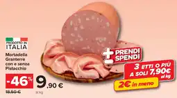 Carrefour Market Mortadella Granterre con e senza Pistacchio offerta