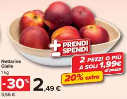 Carrefour Market Nettarine Gialle offerta