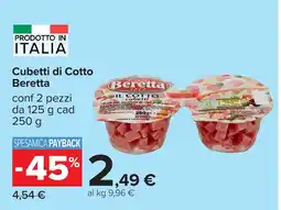 Carrefour Cubetti di Cotto Beretta offerta