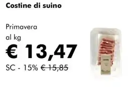 NaturaSì Costine di suino Primavera offerta