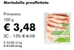 NaturaSì Mortadella preaffettata Primavera offerta