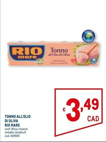 Metro Tonno rio mare offerta