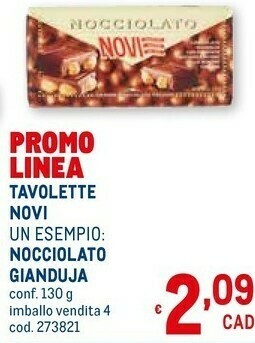 Metro Cioccolato offerta