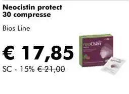 NaturaSì Neocistin protect 30 compresse Bios Line offerta