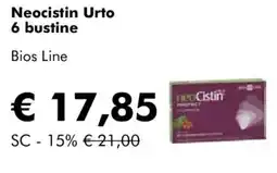 NaturaSì Neocistin Urto 6 bustine Bios Line offerta