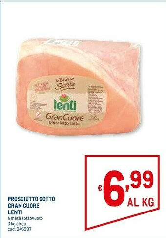 Metro Prosciutto cotto offerta