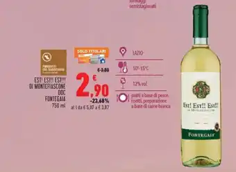 Conad EST! EST!! EST!!! DI MONTEFIASCONE DOC FONTEGAIA offerta