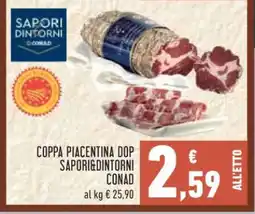 Conad COPPA PIACENTINA DOP SAPORI&DINTORNI CONAD offerta